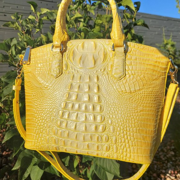 Brahmin Handbags - BRAHMIN 🌻 Sunbeam Melbourne Duxbury Yellow Satchel